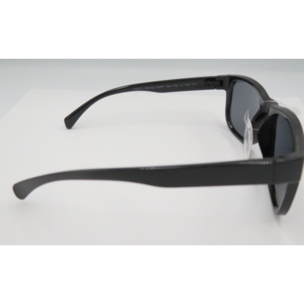 HENRY Men's Black Polarized Square Sunglasses 100% UVA-UVB Protection - Picture 3 of 4